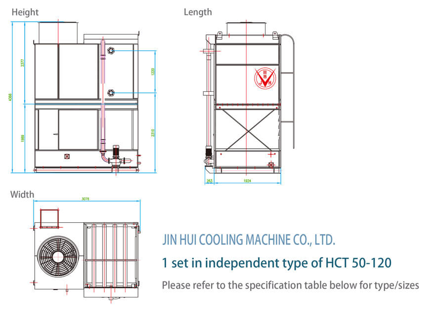 1 set in independent type of htc 50-120